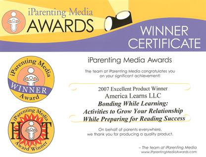 Bonding While Learning Earns its 1st Award!
