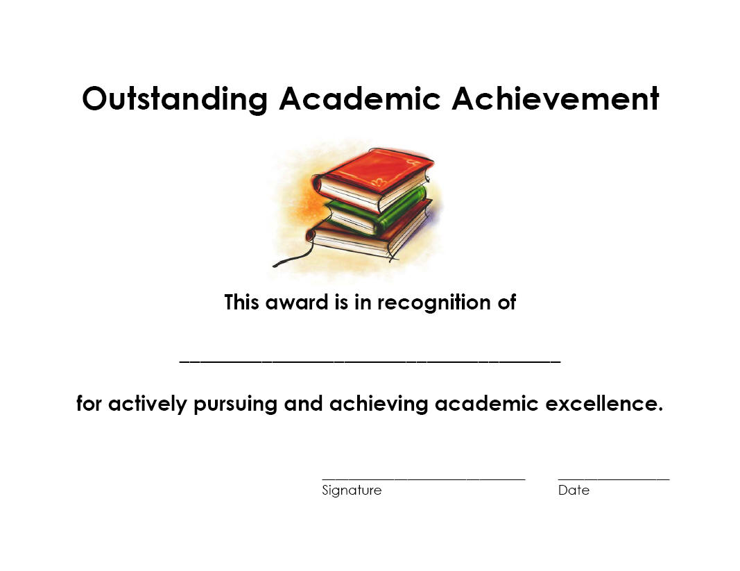 Outstanding Academic Achievement
