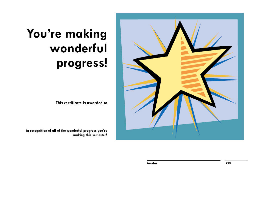Wonderful Progress