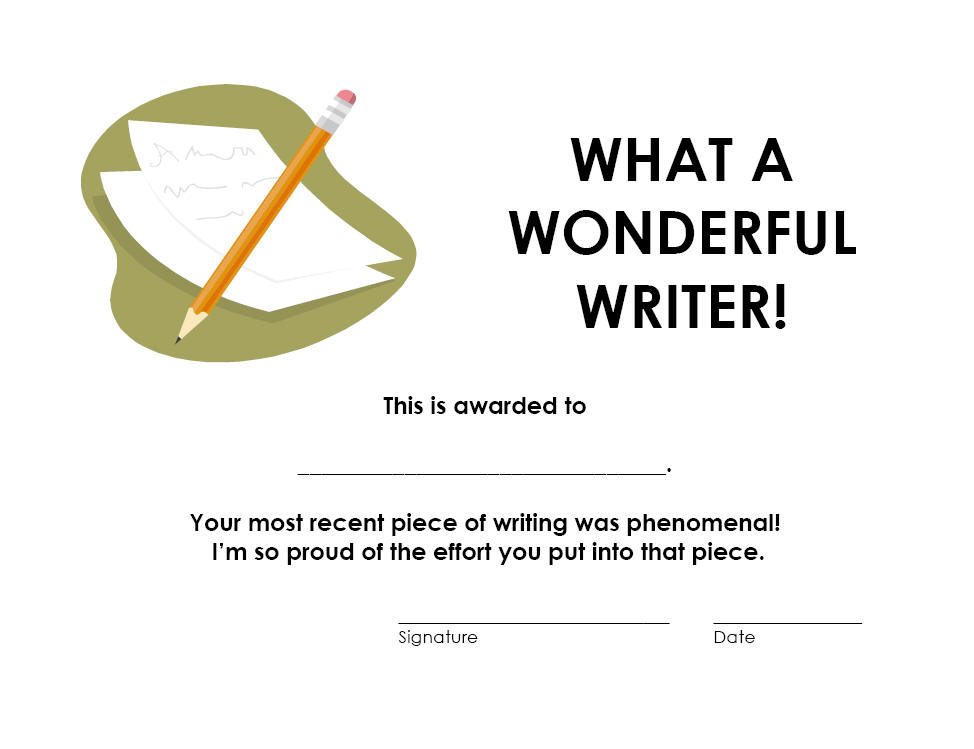 Wonderful Writer